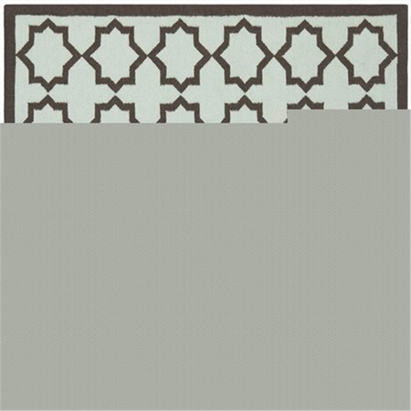 Safavieh 6 ft. x 6 ft. Square Contemporary Dhurries- Light Blue- Flatweave Rug DHU549A-6SQ